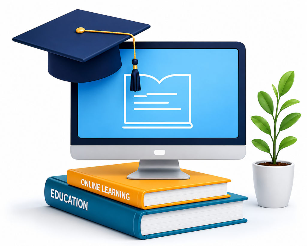 Online learning essentials in modern design